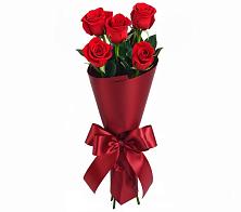 Букет 5 Красных роз Эдлесс Лав в Перлевке