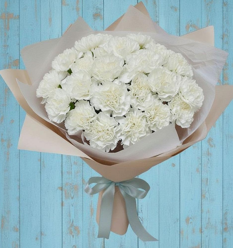 Букет цветов из: Гвоздики в Перлевке