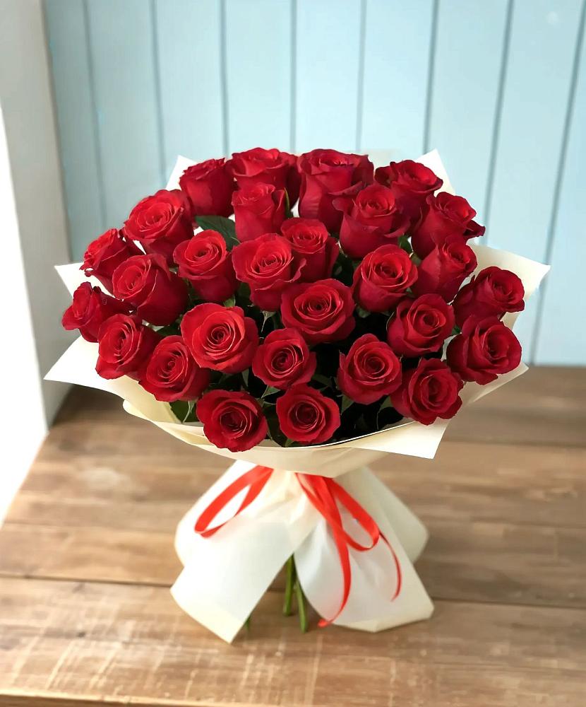 Букет 29 Красных роз в Перлевке
