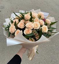 Букет Кремовые розы Латте в Перлевке
