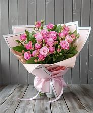 Букет Розовый кустик в Перлевке