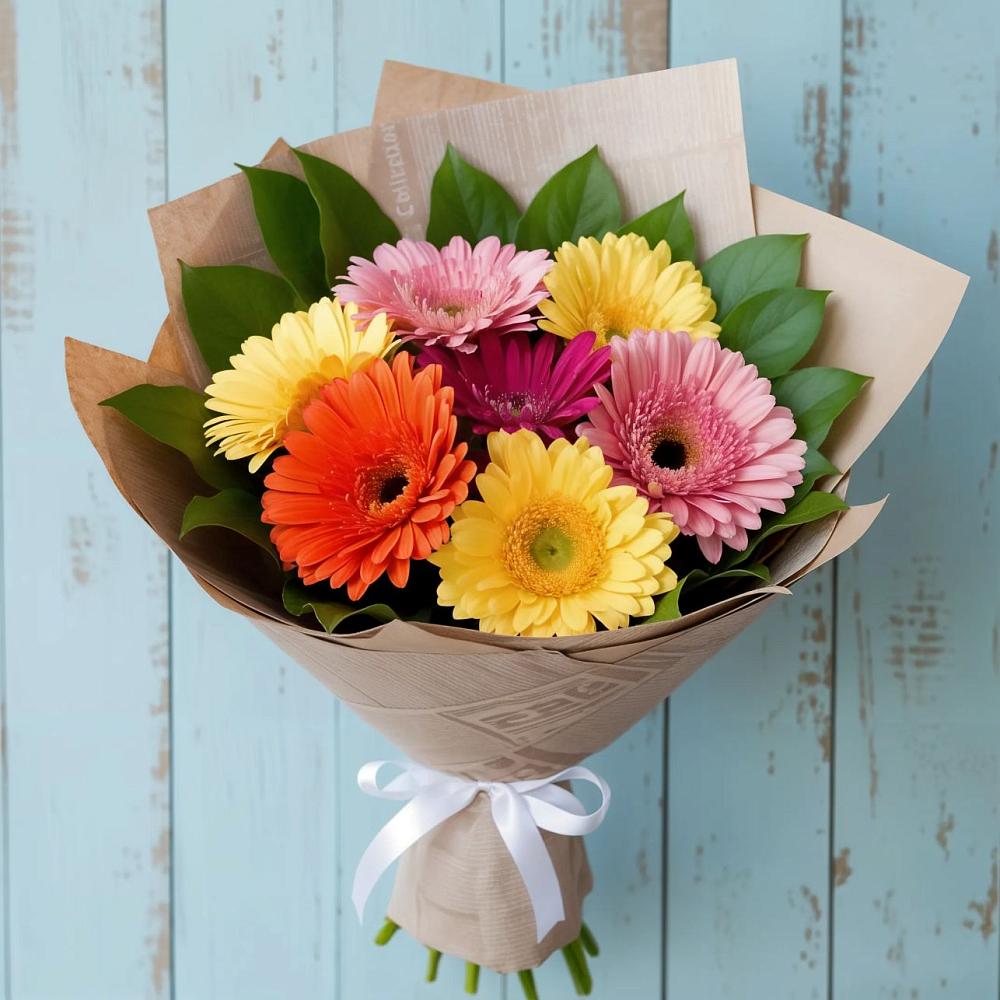 Букет цветов из: Герберы в Перлевке