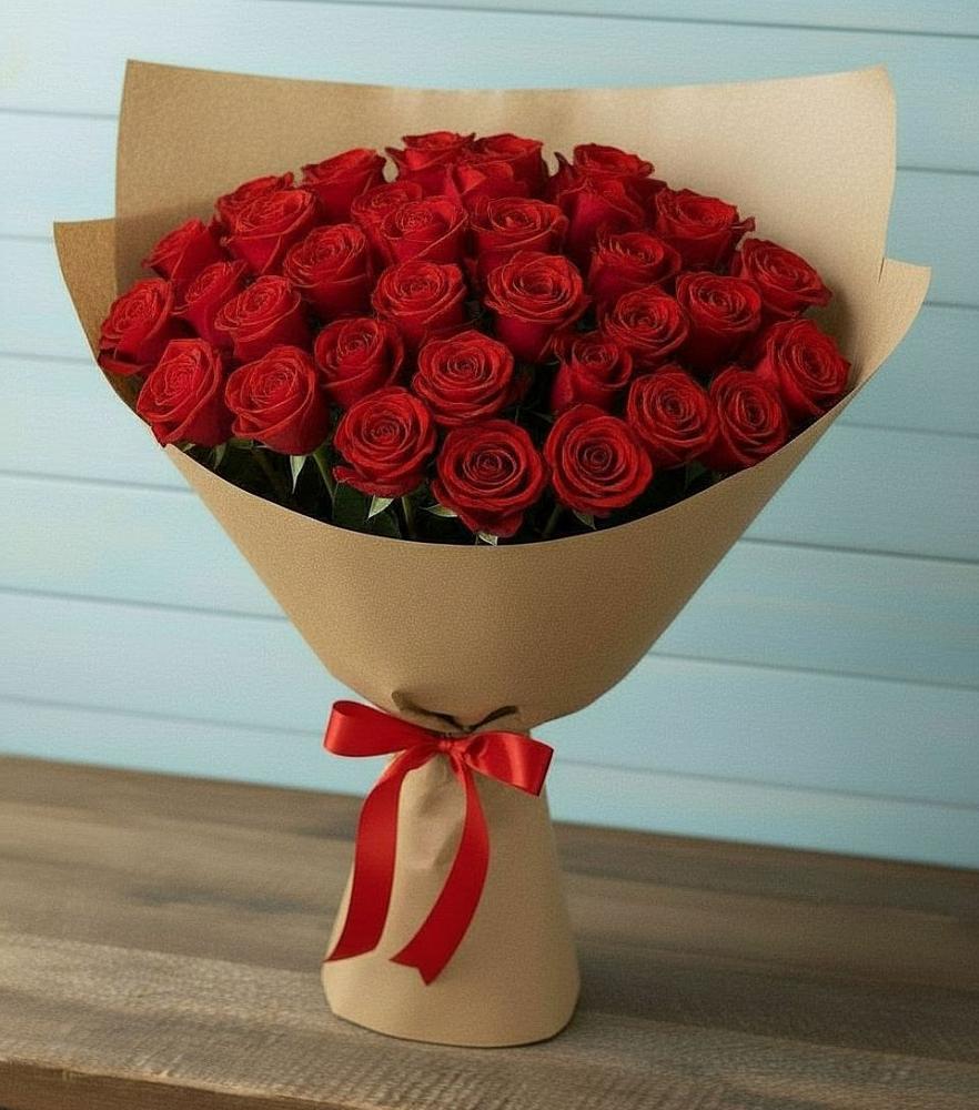 Букет Красные розы Милано в Перлевке