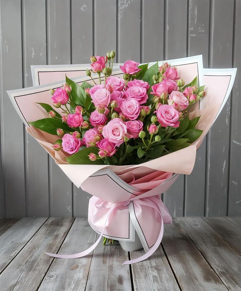 Букет Розовый кустик в Перлевке