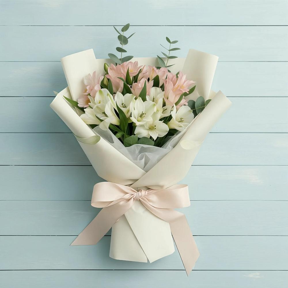 Букет цветов из: Альстромерии в Перлевке