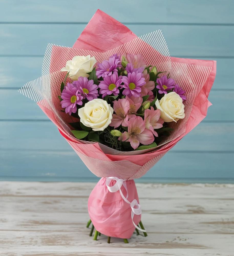 Букет цветов из: Герберы в Перлевке