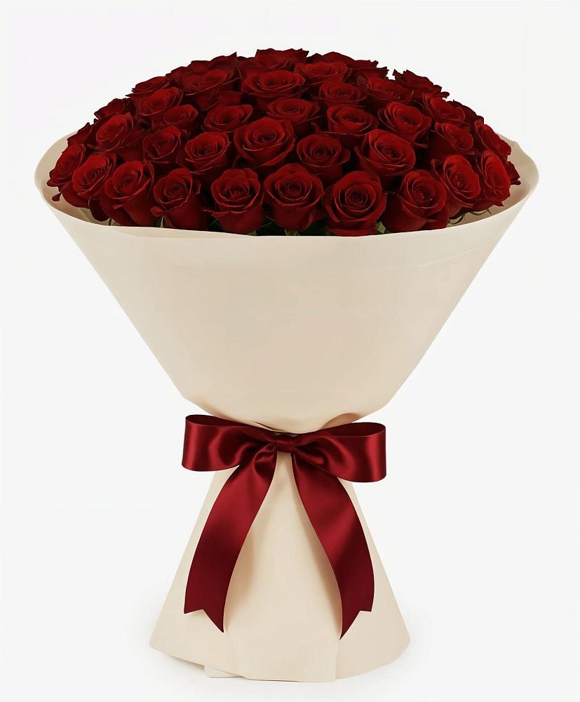 Букет 101 Бордовая роза Блэк Бакарра в Перлевке