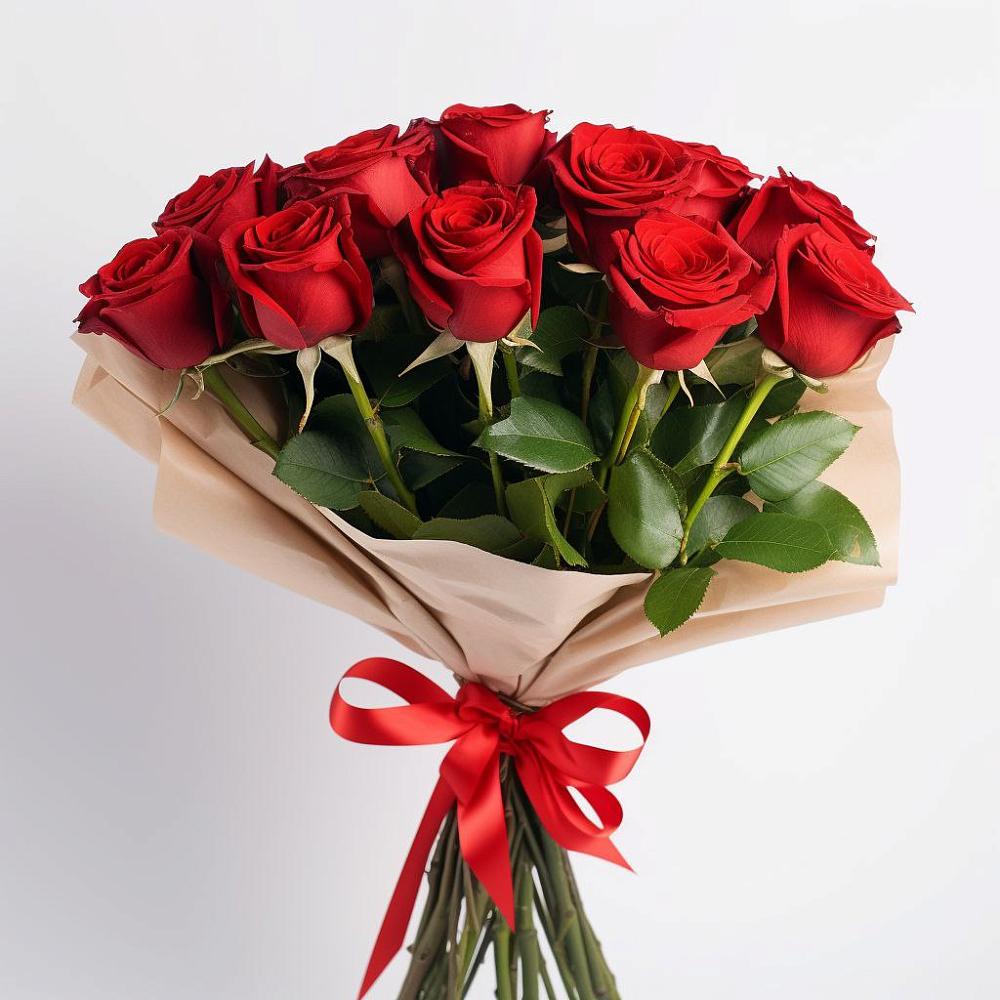 Букет 11 Красных роз Эдлесс Лав в Перлевке